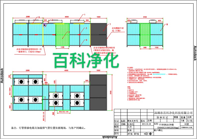 千級潔凈棚工作臺制作材料流程